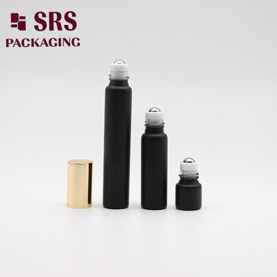 comprar Embalado em frasco de vidro em preto matte vazio 8 ml para perfume Fabricação em linha