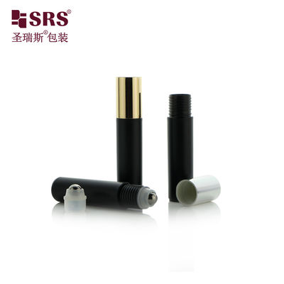 comprar Frasco roll-on preto fosco de 10ml para perfume Frasco roll-on vazio para soro para os olhos com esfera de metal Venda de fábrica Fabricação em linha