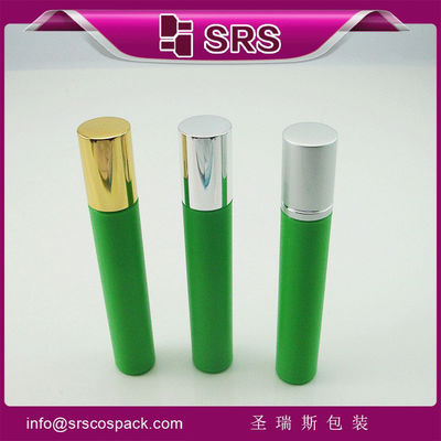 comprar 15 ml de rolo de plástico verde na garrafa com bola de aço inoxidável Fabricação em linha