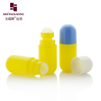 comprar RPPA-50ml Rolo amarelo personalizado em garrafa 50ml com tampa azul para líquido desodorante Fabricação em linha