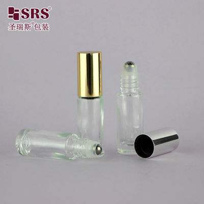 comprar Garrafas cilindricas redondas de vidro de pedras preciosas 5 ml para essência de cuidados com a pele Fabricação em linha