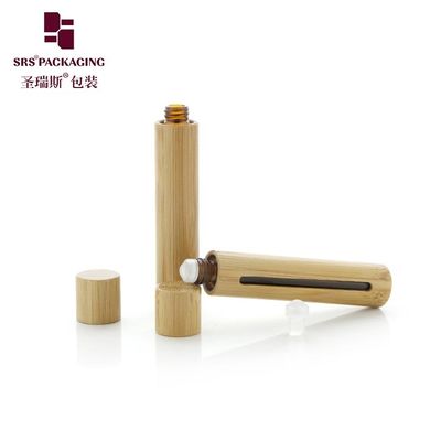 comprar BG(G)-10ML Frasco Roll-on de Óleo Essencial à Prova de UV com Bola de Rolo de Vidro e Protetor Externo de Bambu Contra a Luz Solar para Perfume e Colônia Fabricação em linha
