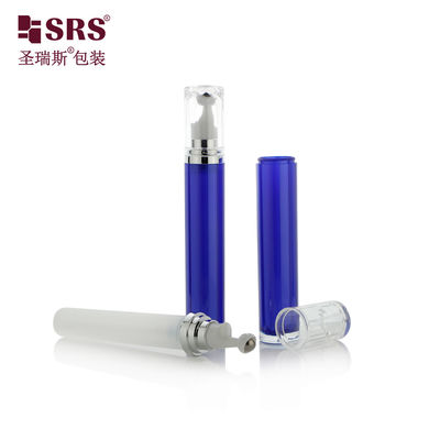 comprar LR001-15/20ML Frasco Roll-on Acrílico Azul com Pulverização Colorida e Ombro Prateado Brilhante Fabricação em linha
