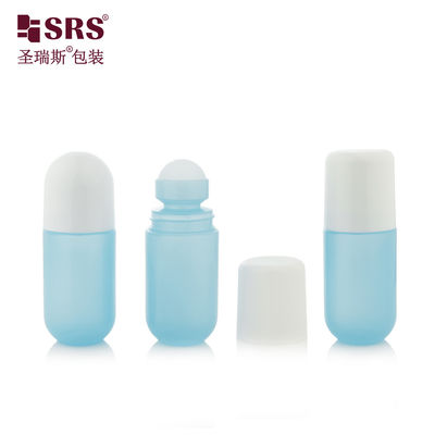 comprar RPPA-50ml Frasco Roll-on de Plástico PP Vazio Azul Redondo com Bola Oca para Gel Fabricação em linha