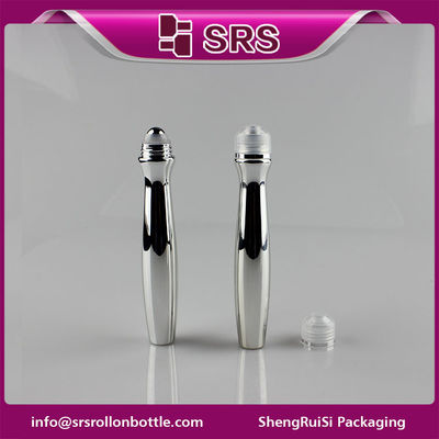 comprar Embalagem SRS plástico 15ml cor prata PETG frasco roll-on com esfera de aço Fabricação em linha