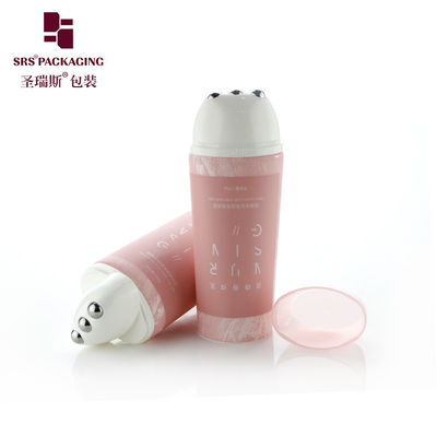 comprar Tubo com esfera rolante de PE rosa D50mm formato oval para massagem de rugas no pescoço Fabricação em linha