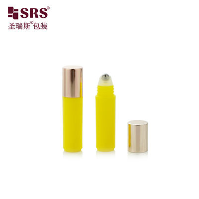 comprar Frasco Roll-on de Perfume Redondo Amarelo Brilhante RPA(S)-2ML com Tampa Dourada Rosé Fabricação em linha