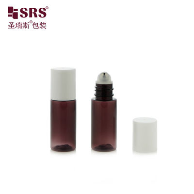 comprar PET18-15ML 20ML Botão de PET de plástico de rolamento translúcido roxo para soro de aftershave Fabricação em linha
