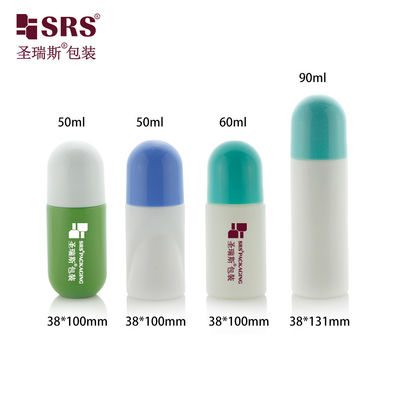 comprar 2oz 3oz de frasco de desodorante branco com tampa de plástico e bola de rolos Fabricação em linha