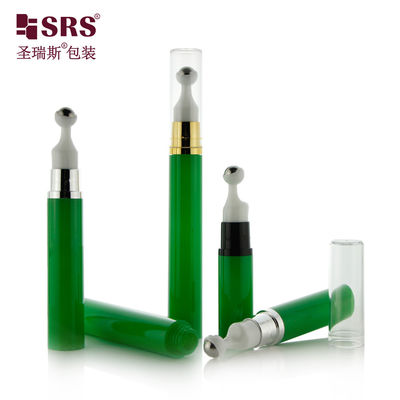 comprar 5 ml 10 ml 12 ml 15 ml Rolo de plástico sem ar em frasco soro para os olhos Embalagem cosmética Fabricação em linha