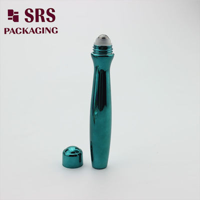comprar Embalagem SRS creme para os olhos plástico vazio de cor verde 15 ml frasco de bola de rolos Fabricação em linha