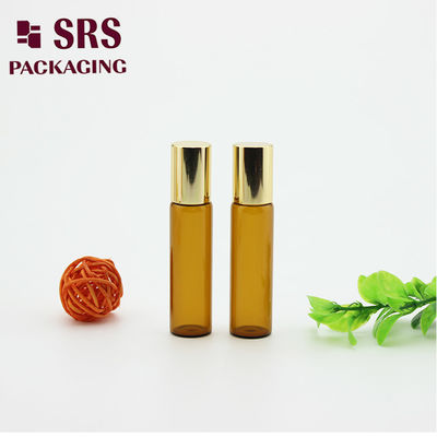 comprar Rolo de perfume de vidro cor âmbar SRS 5ml em frasco com tampa de alumínio Fabricação em linha