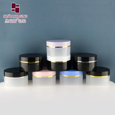 comprar SRSQ-100g Marca particular Jar de creme de plástico redondo livre de BPA com tampa de parafuso Fabricação em linha