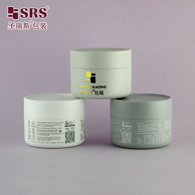 comprar SRSZ-200g Potes de Plástico Cinza de Parede Dupla Sustentáveis para Embalagem de Creme de Manteiga Fabricação em linha