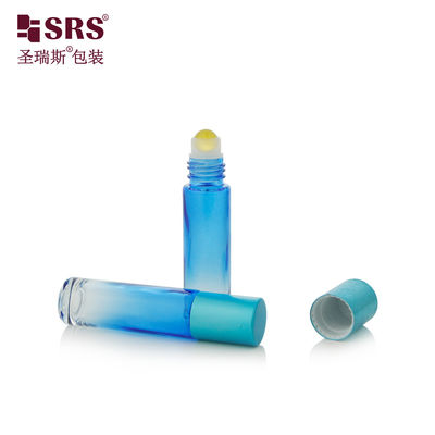 comprar BLPM-10ml Gradient Sky Blue Industrial Glass Perfume Roller Para Cuidados Pessoais Usado Para Embalagens de Essences para Cuidados da Pele Fabricação em linha