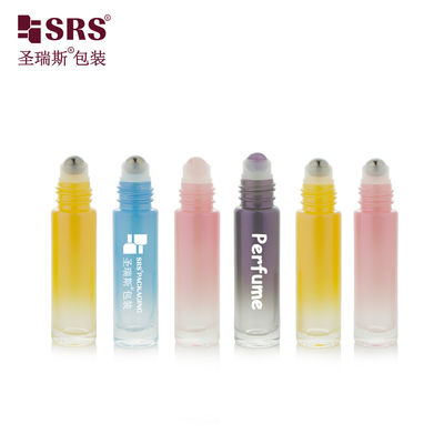 comprar BLPM-10ml Bottle de vidro de rolos de cor rosa para cuidados pessoais com tampa de plástico colorido Fabricação em linha