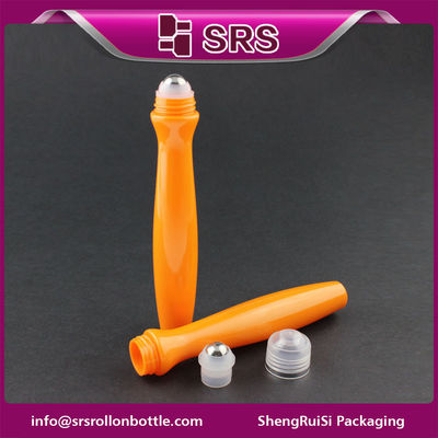 comprar Frasco roll-on para creme para os olhos de 15ml em plástico laranja de alta qualidade SRS Fabricação em linha