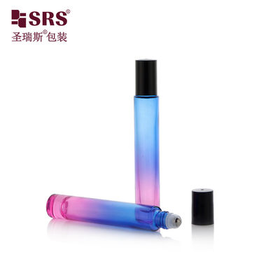 comprar GB1-15ml de vidro de parede espessa rolando na garrafa com 304 bola de aço inoxidável para óleo essencial de perfume e mais Fabricação em linha