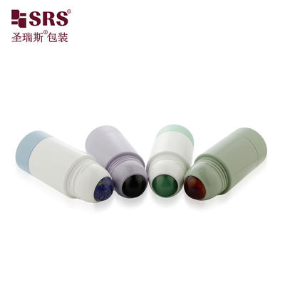 comprar Embalagem de Frasco Roll-On Primário Recarregável com Bola de Pedra Natural para Conter Aplicador Antitranspirante, Capacidade de 50ml Fabricação em linha