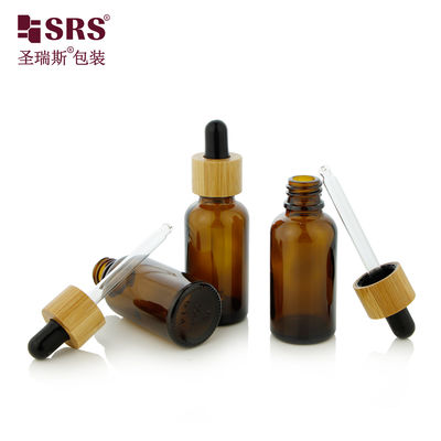 comprar Eco Friendly Bamboo Cap Glass Bottles Dropper for Essential Oil Fabricação em linha