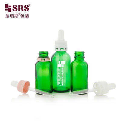 comprar Durable 30ml 60ml Glass Dropper Bottle with Tamper Evident Cap for Skincare Fabricação em linha