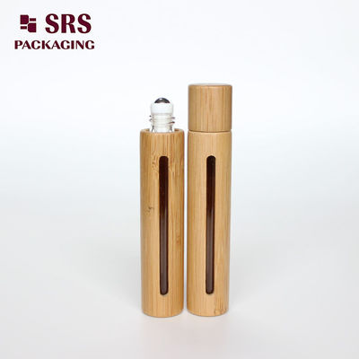 comprar Rolo de vidro de 10ml de bambu de cor natural SRS em frasco para óleo essencial Fabricação em linha