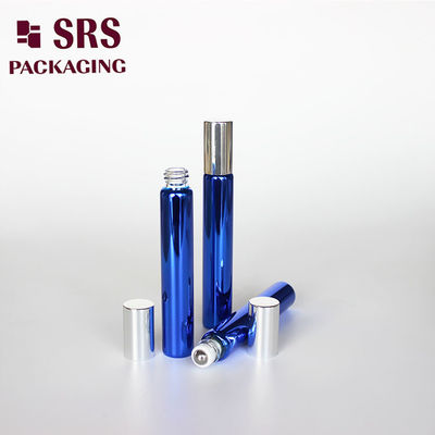 comprar Rolo de vidro de cor azul vazio cosmético SRS 10ml em frasco de soro Fabricação em linha