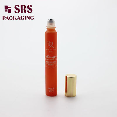 comprar Frasco de rolo de perfume de vidro de cor laranja cosmético SRS 10ml para óleo Fabricação em linha