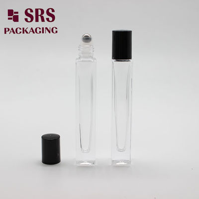 comprar SRS cosmético de forma quadrada, parede espessa de cor clara, rolos de vidro de 10 ml na garrafa Fabricação em linha