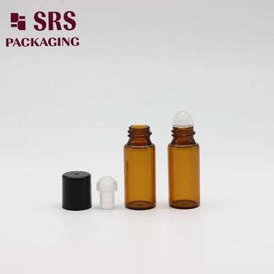 comprar SRS atacado mini frasco de perfume de vidro vazio de cor âmbar de 3ml Fabricação em linha