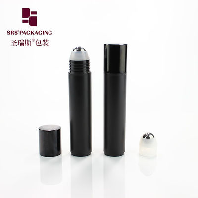 comprar Frasco roll-on desodorante cosmético vazio de plástico preto fosco de 35ml Fabricação em linha