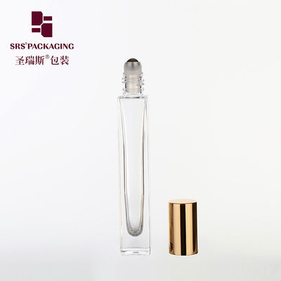 comprar Perfume cosmético transparente em rolos em garrafas de vidro parede espessa quadrada em forma de 10 ml Fabricação em linha