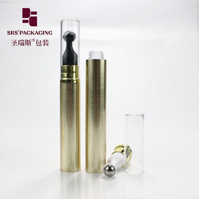 comprar Prensa plástica metalizada de cor dourada, cosmética mal ventilada, garrafa com bomba de 10ml e 5ml, creme para os olhos Fabricação em linha