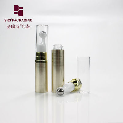 comprar Botão de plástico vazio de cor dourada 5ml 10ml 12ml 15ml mini creme para os olhos Fabricação em linha
