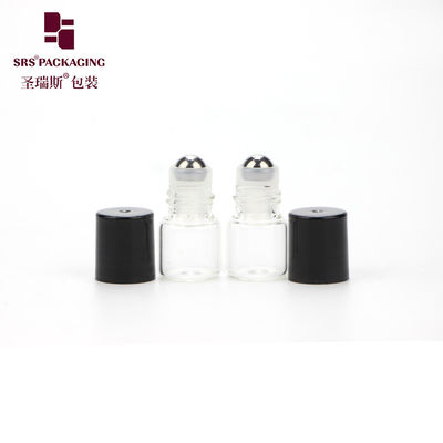 comprar Atacado cosmético mini cor transparente redondo óleo essencial 1ml rolo de vidro em garrafa Fabricação em linha