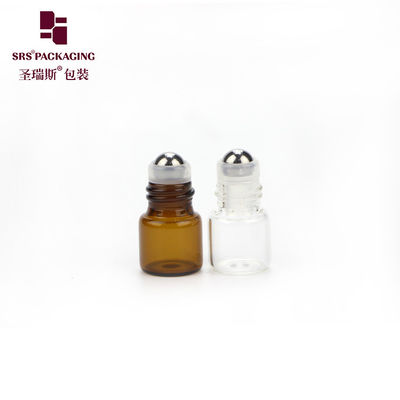 comprar Perfume Cosmético Ambre Botão de Vidro de Rolha Vazio Mini 1ml Com Parede Fina Fabricação em linha