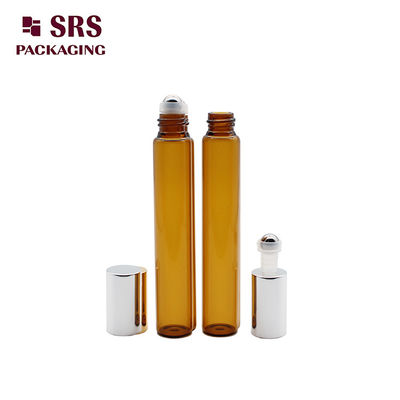 comprar Frasco Roll-on de Vidro Âmbar Vazio para Perfume 10ml Com Tampa de Alumínio Fabricação em linha