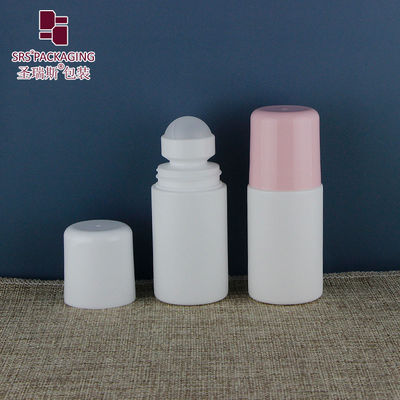 comprar RPPC Frasco Roll-On Vazio de Plástico PCR para Desodorante 60ml com Tampa Rosa Fabricação em linha