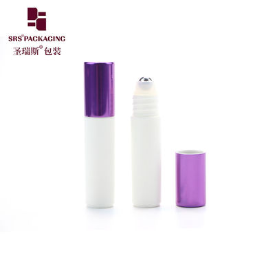comprar RPA-5ML Rolo branco com tampa superior de ouro garrafa de rolos de PP PCR tampa de alumínio de prata com embalagem vazia de bola de aço Fabricação em linha