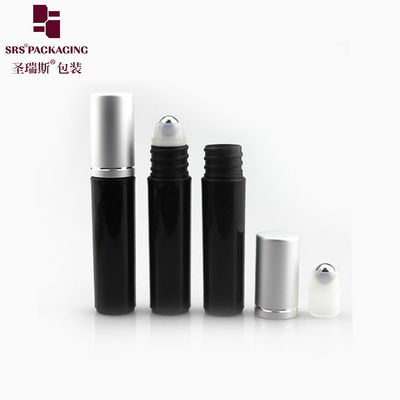 comprar RPA-5ML Botão de Roller Negro acabamento congelado Disponível 5 ml recipiente de bola de rolos com tampa de parafuso de bola de aço em metal Fabricação em linha