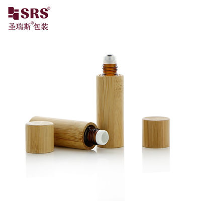 comprar Frasco Roll-On de Bambu de Vidro Cosmético 5ml para Óleos Essenciais e Perfume Fabricação em linha