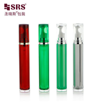 comprar Garrafa de rolos vazios de acrílico verde personalizada para embalagens de gel para olhos Fabricação em linha