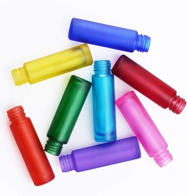 Frasco Roll-On de Vidro de Parede de 10ml com Tampa de Metal Logotipo Personalizado Disponível para Produtos de Cuidados Pessoais