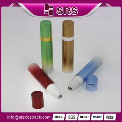 1/3 onças 10 ml frasco de gel para os olhos vazio recipiente de creme para os olhos embalagem de essência para os olhos com bola de rolo