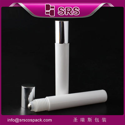 Frasco Roll-On Branco RPA-15ml com Vedação à Prova de Vazamentos para Aplicações Farmacêuticas e Perfumaria