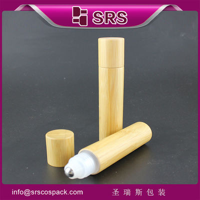 feito na China, frasco de bambu de 20ml com esfera roll-on