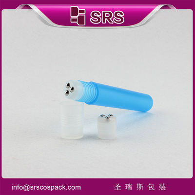 Novo produto 15 ml de creme para os olhos vazio, frasco de plástico de três bolas