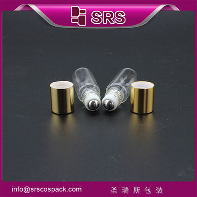 frasco de esferas de vidro e frasco de óleo essencial de 3 ml