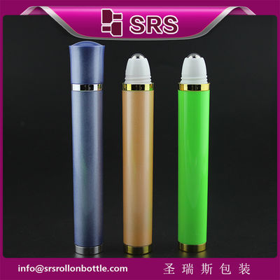 frasco roll-on de plástico e roll-on vibratório de 1/3 oz