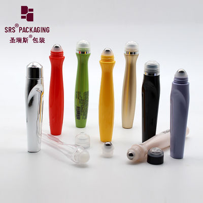 SRS8447-15ML Frasco Roll-On PETG Preto Fosco Personalizado para Sérum para os Olhos